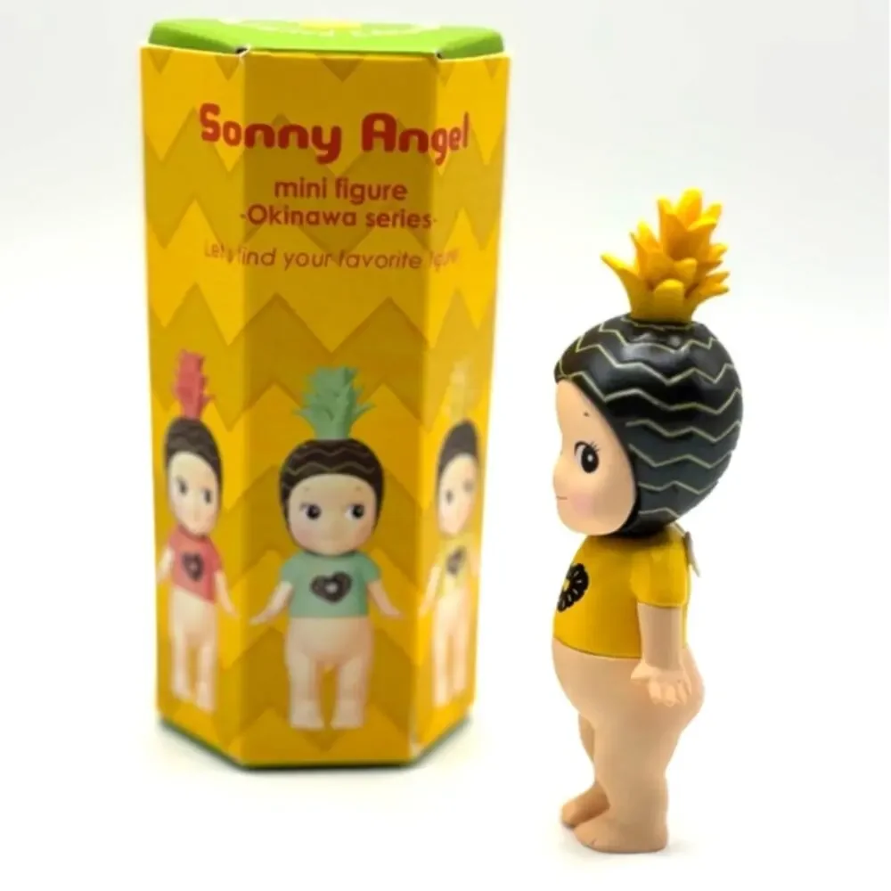 New Unbranded Mini Kewpie/Angel Figure in Pineapple Costume, Open Blind Box